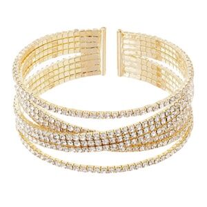 8 Line Crystal Bracelet